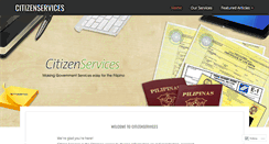 Desktop Screenshot of citizenservices.com.ph